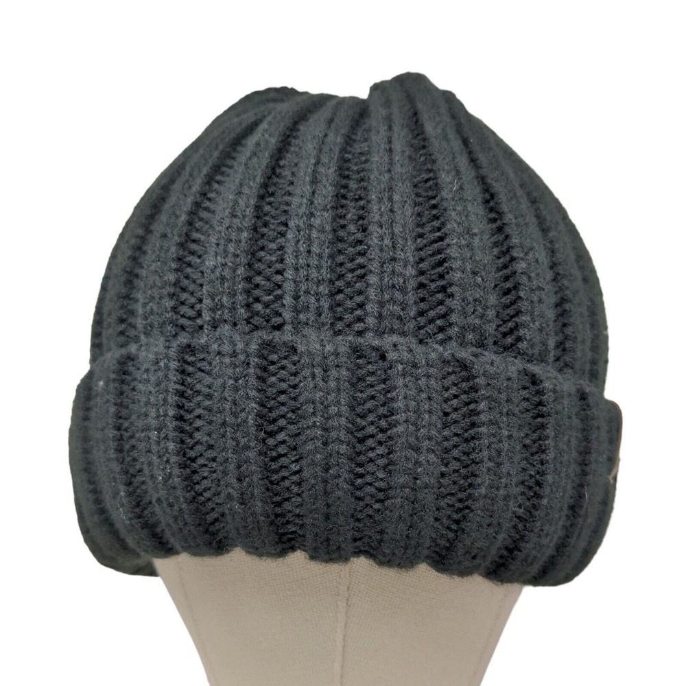 Furtalk Men's Knit Beanie Ski Cap Hat Black Polyester Spandex Blend